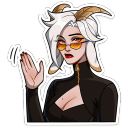 Набор стикеров «Каприса - мифическая леди»