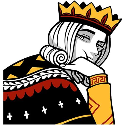 Стикер «Король Пик-10»