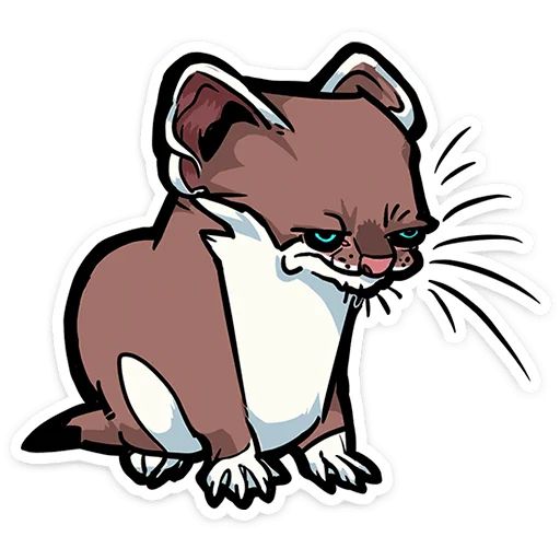 Стикер «Горностайчик Гера-5»