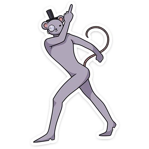 Стикер «Мистер Крыс-8»