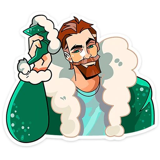 Стикер «ГигаДед Мороз-1»