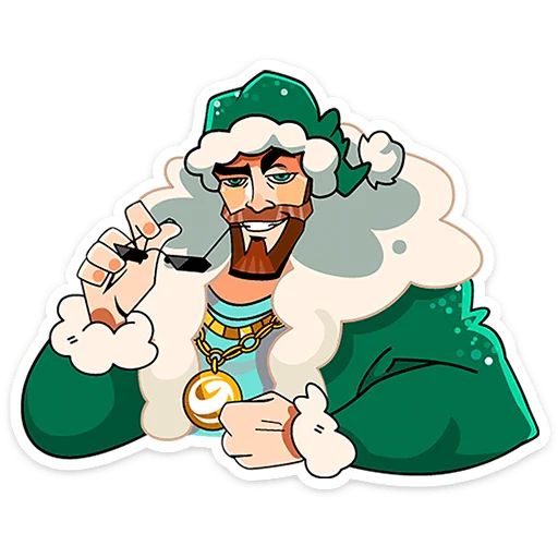 Стикер «ГигаДед Мороз-10»