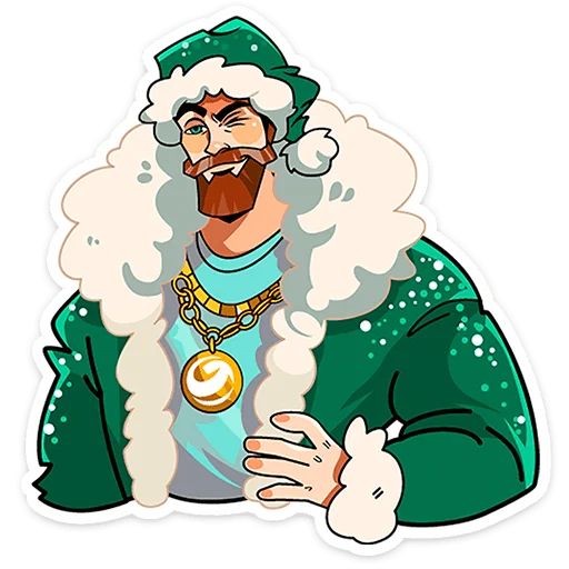 Стикер «ГигаДед Мороз-2»