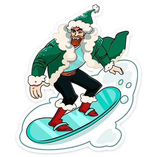 Стикер «ГигаДед Мороз-3»