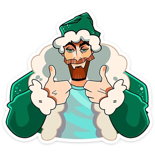 Стикер «ГигаДед Мороз-7»